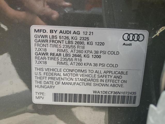 WA1DECF36N1072435 Audi Q3 PREMIUM 14