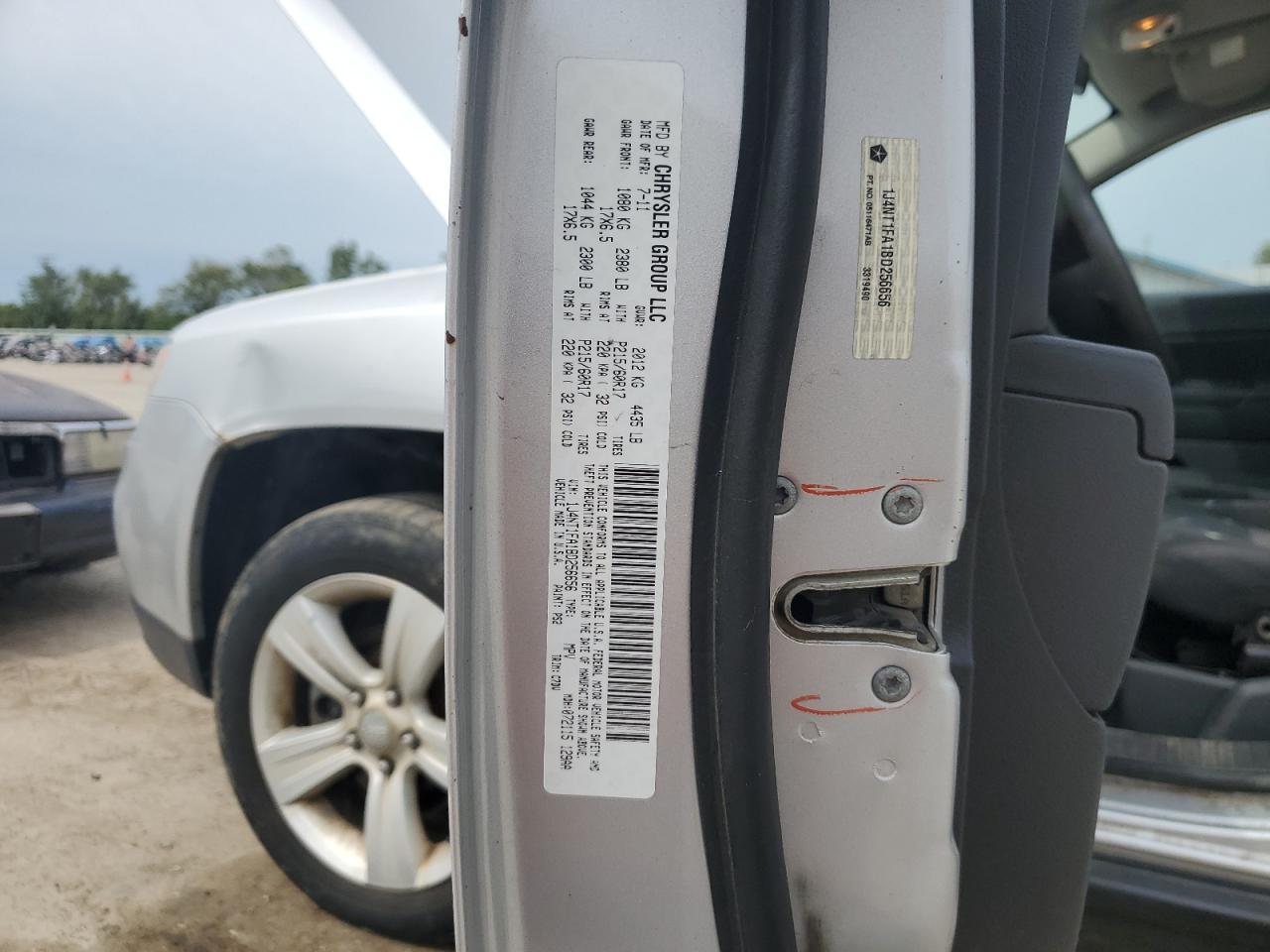 2011 Jeep Compass Sport VIN: 1J4NT1FA1BD256656 Lot: 67526364