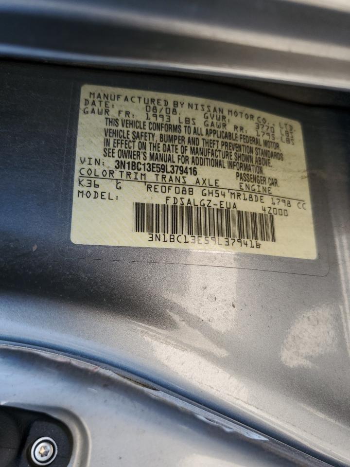 3N1BC13E59L379416 2009 Nissan Versa S