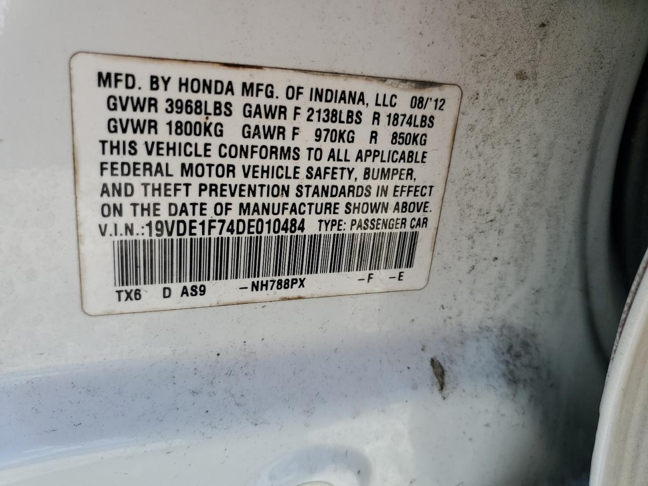 19VDE1F74DE010484 2013 Acura Ilx 20 Tech