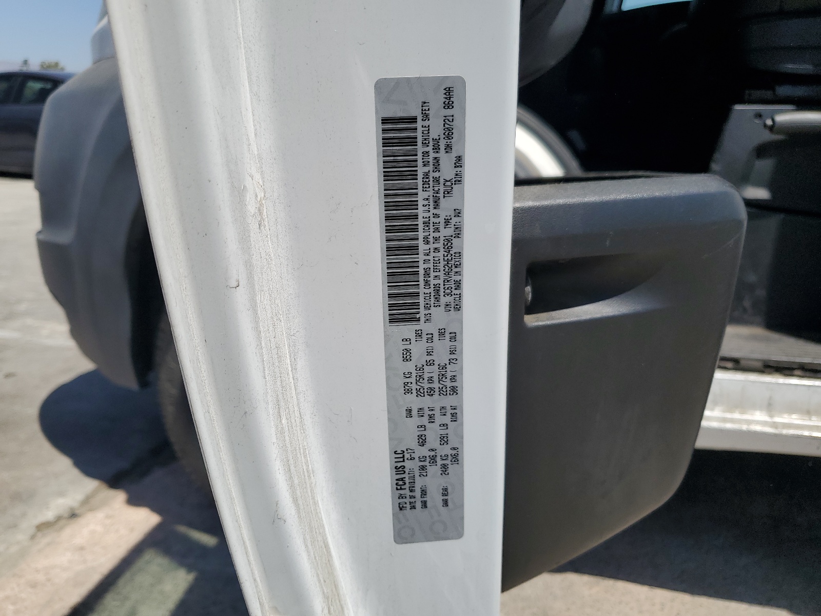 3C6TRVAG2HE546501 2017 Ram Promaster 1500 1500 Standard