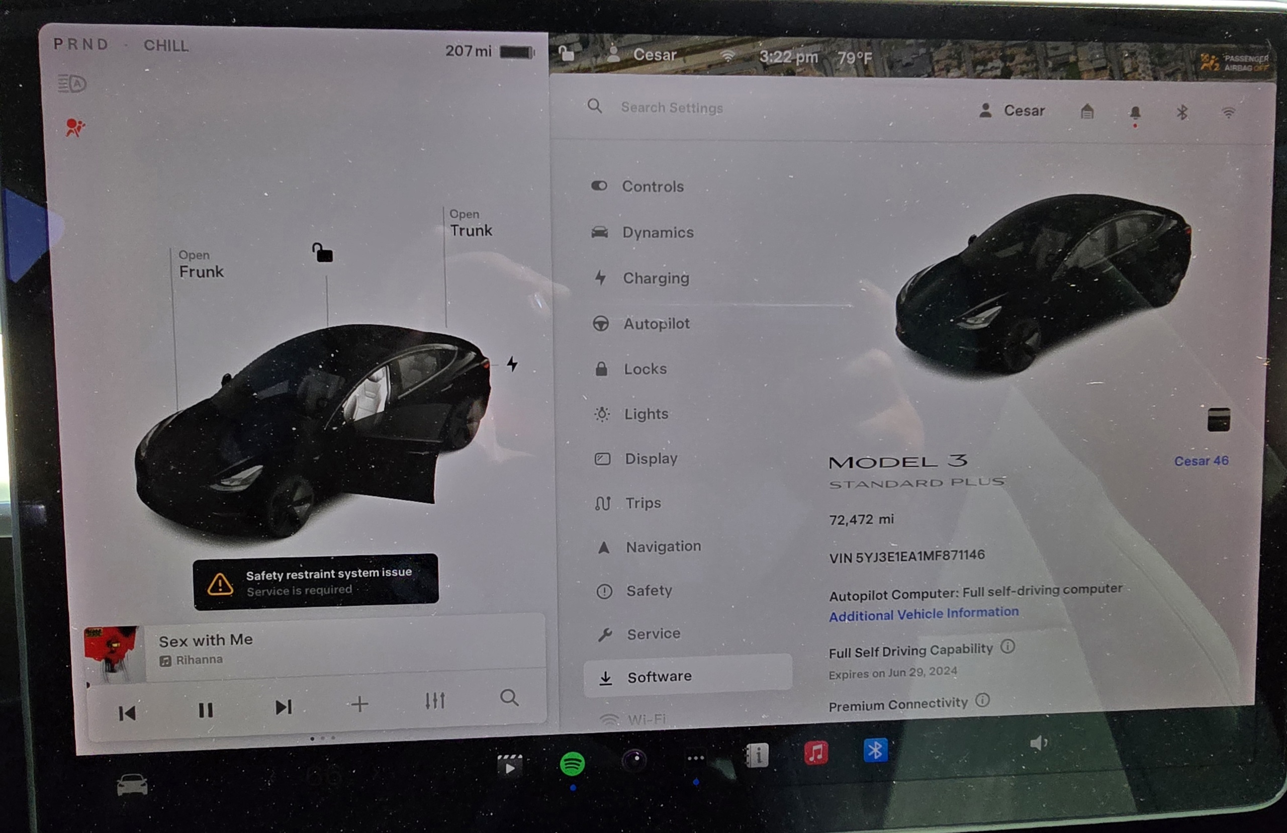 2021 Tesla Model 3 vin: 5YJ3E1EA1MF871146