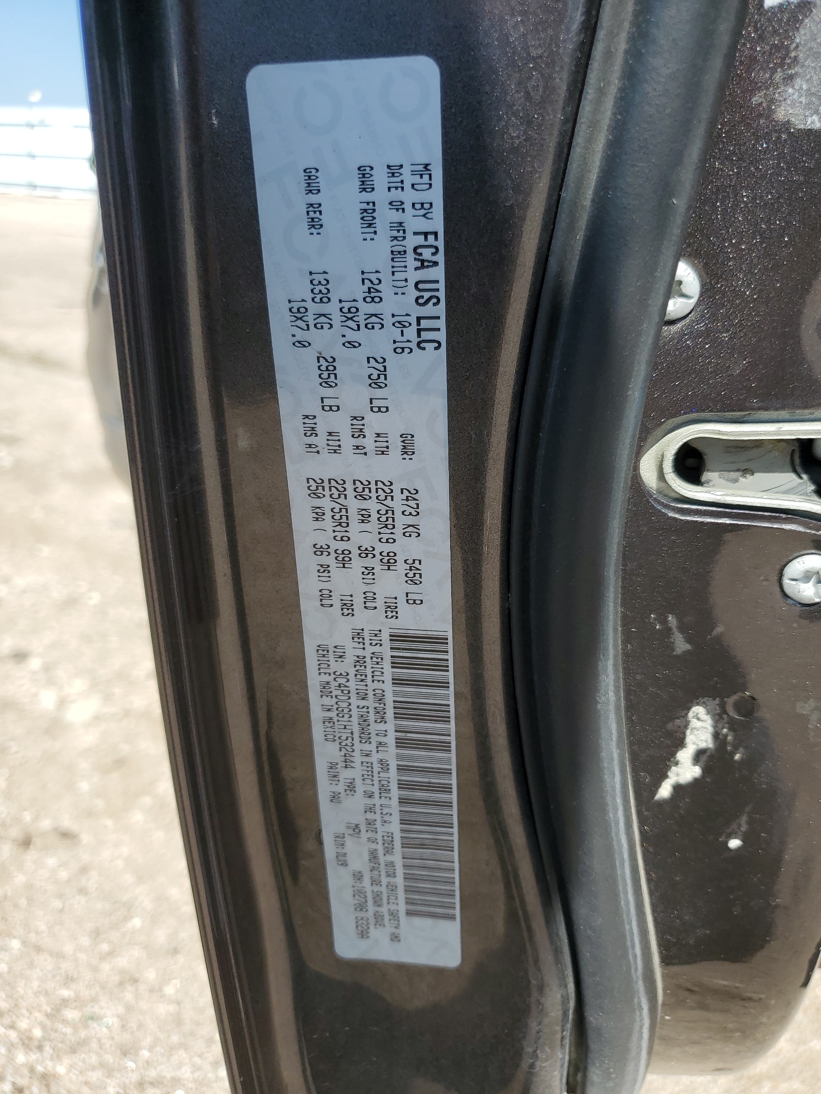 3C4PDCGG1HT532444 2017 Dodge Journey Crossroad