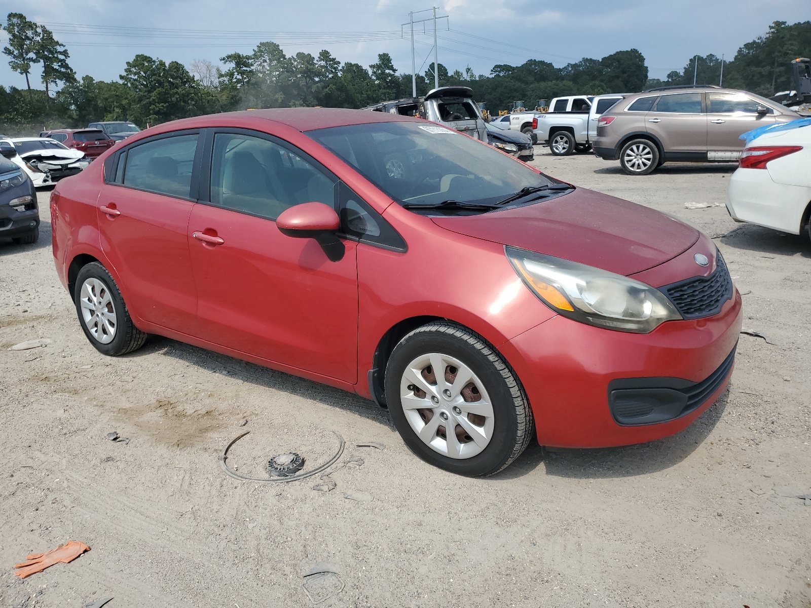 2013 Kia Rio Lx vin: KNADM4A34D6217430