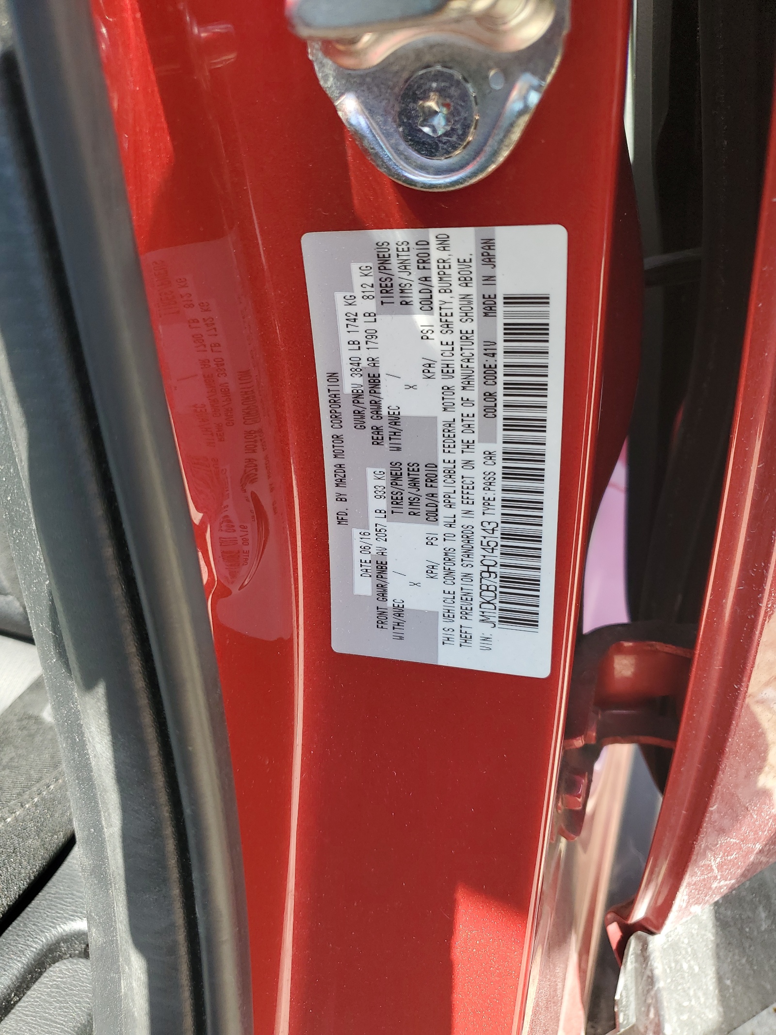 JM1DKDB79H0145143 2017 Mazda Cx-3 Sport