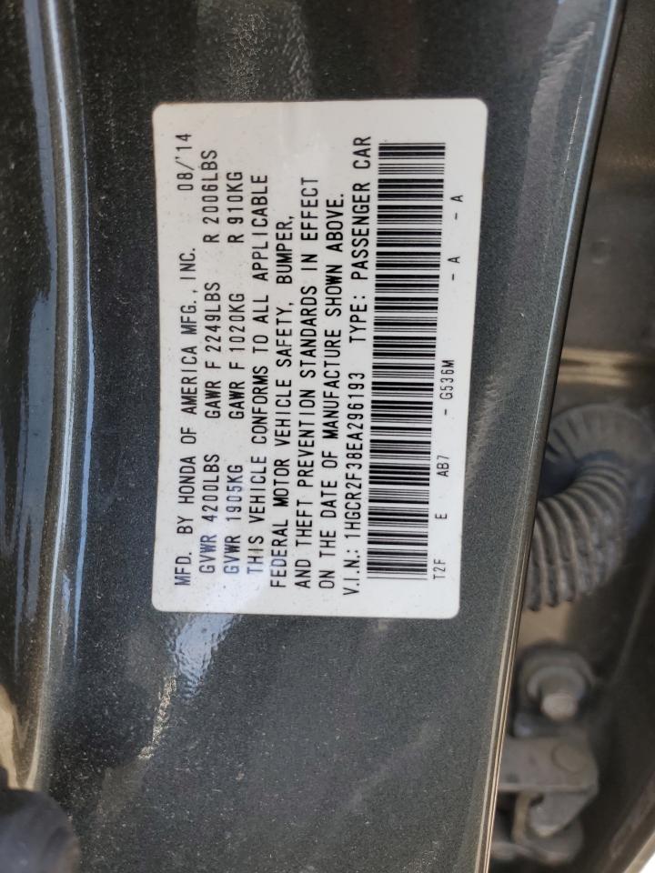 1HGCR2F38EA296193 2014 Honda Accord Lx