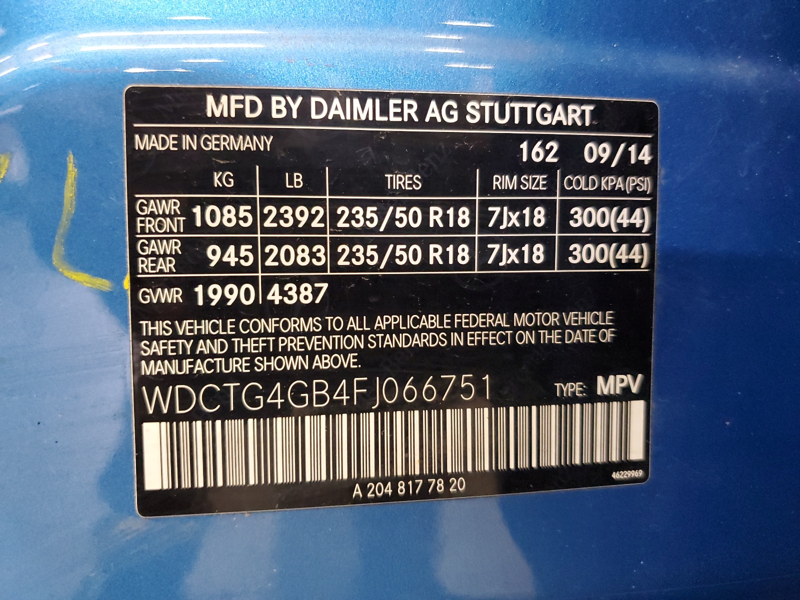 WDCTG4GB4FJ066751 2015 Mercedes-Benz Gla 250 4Matic