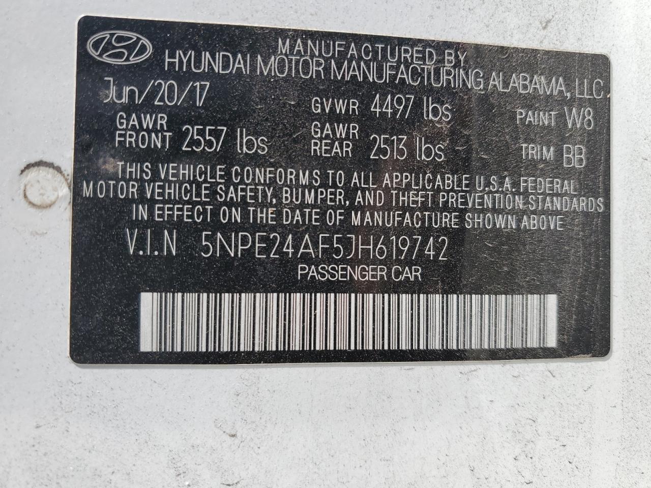 5NPE24AF5JH619742 2018 HYUNDAI SONATA - Image 12