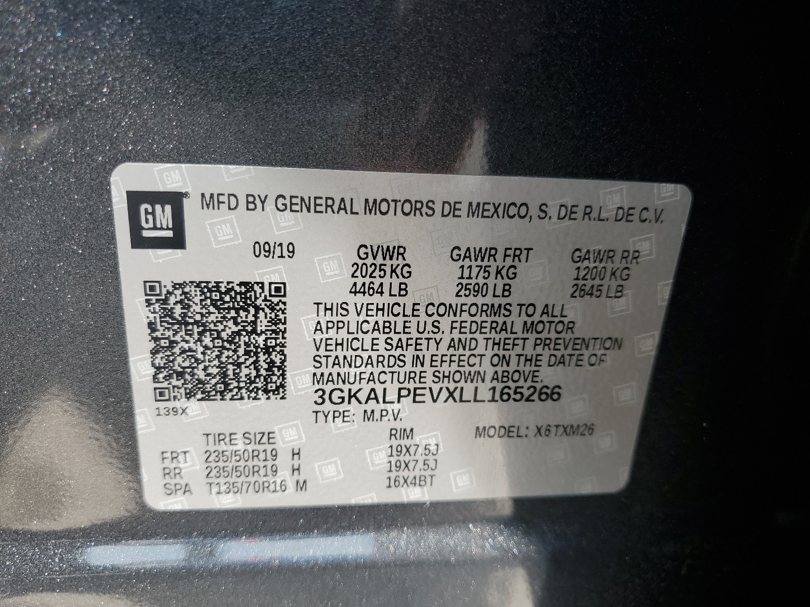 3GKALPEVXLL165266 2020 GMC Terrain Slt