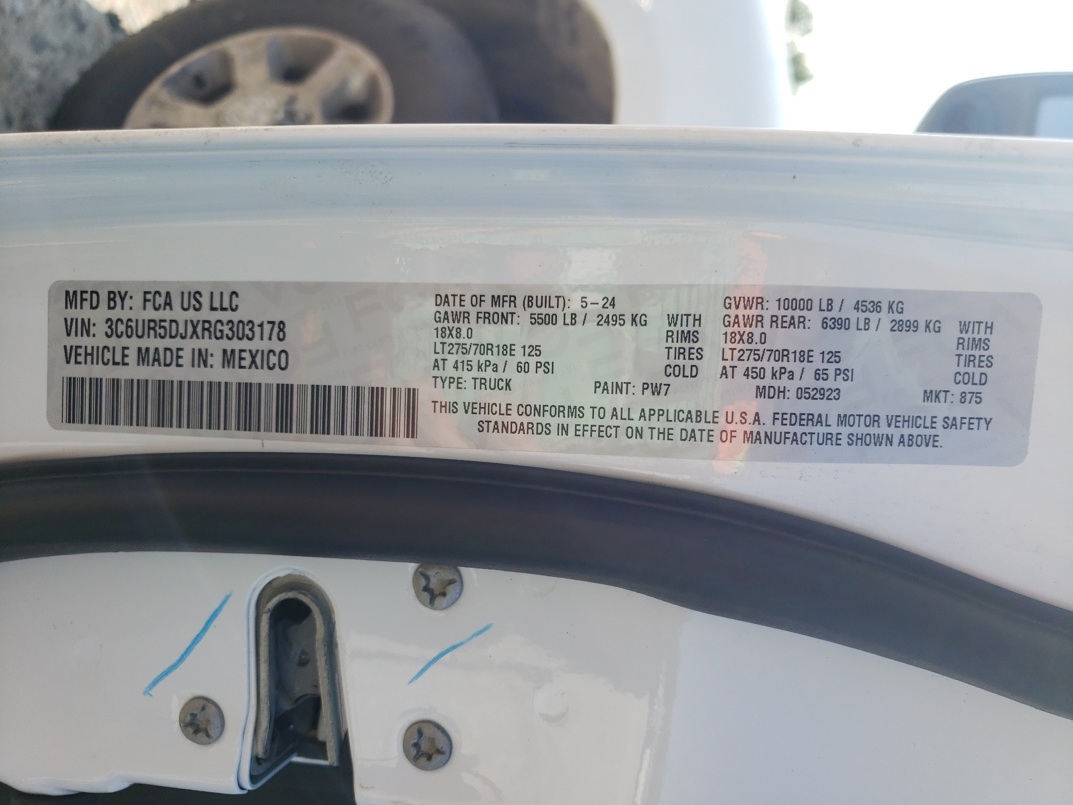 3C6UR5DJXRG303178 2024 Ram 2500 Big Horn