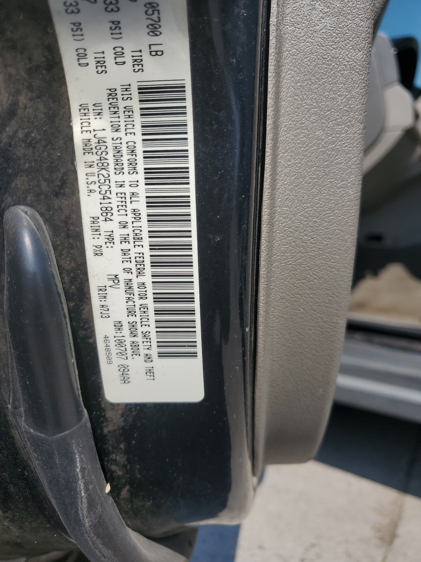 1J4GS48K25C541864 2005 Jeep Grand Cherokee Laredo