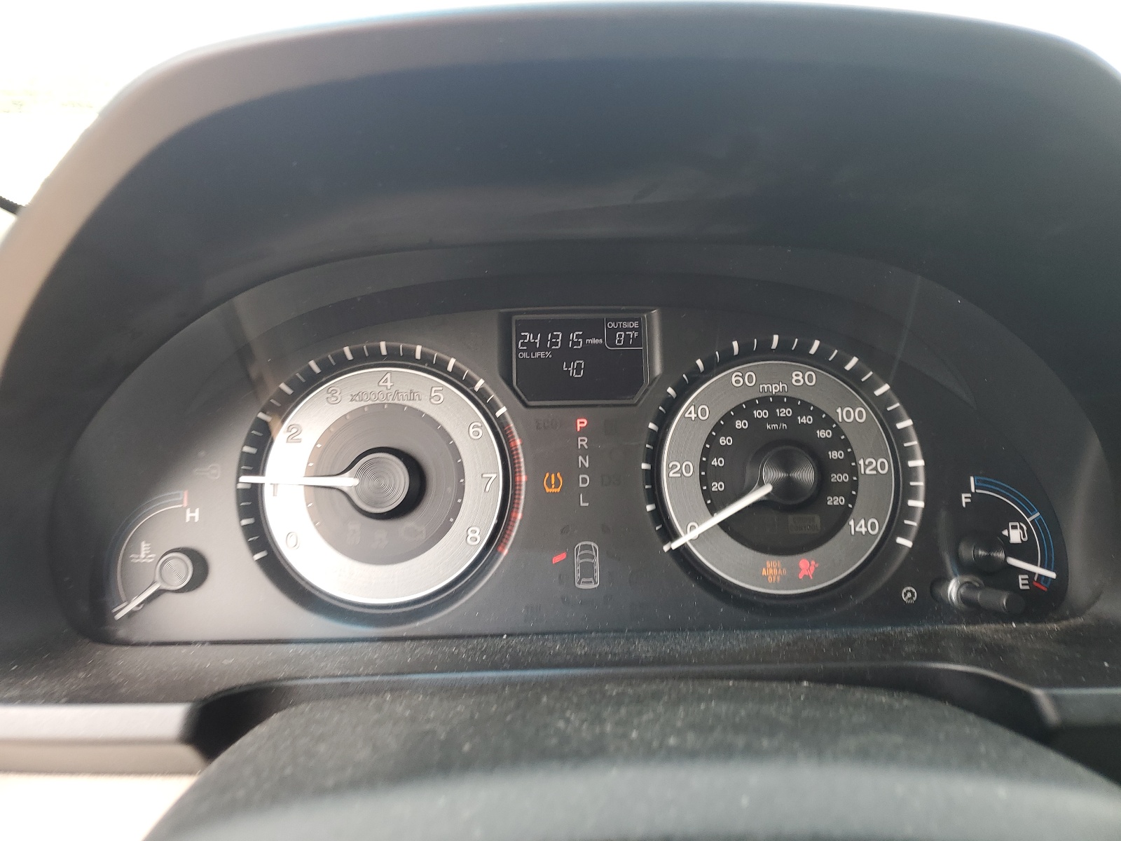 5FNRL5H61CB127382 2012 Honda Odyssey Exl