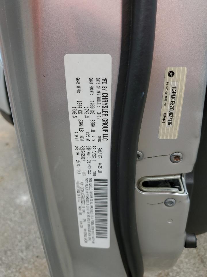 2012 Jeep Compass Latitude VIN: 1C4NJCEB2CD627116 Lot: 65750654