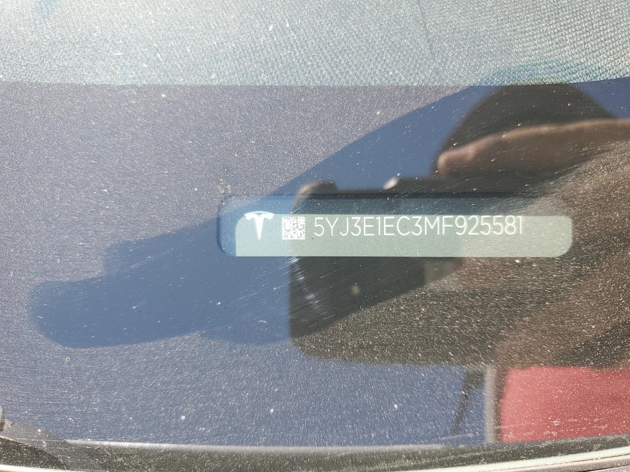 5YJ3E1EC3MF925581 2021 Tesla Model 3