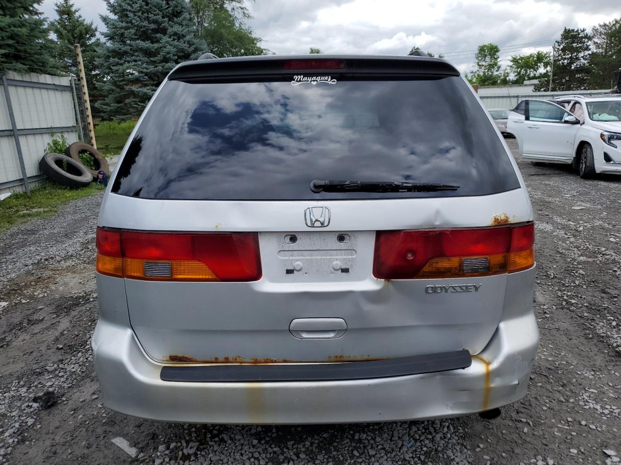 2002 Honda Odyssey Exl VIN: 5FNRL18922B042763 Lot: 66384244