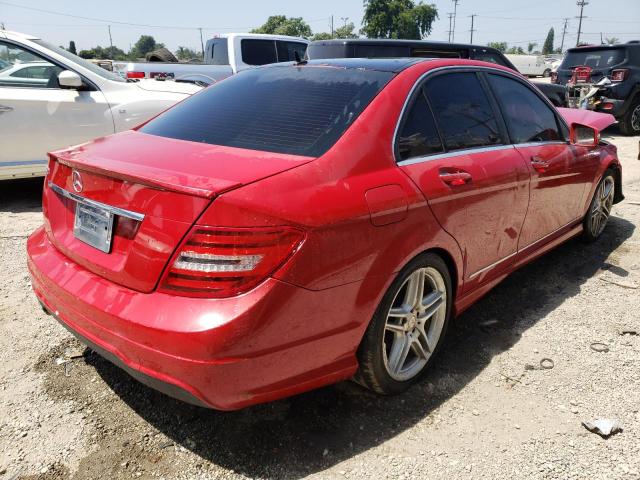  MERCEDES-BENZ C-CLASS 2013 Червоний