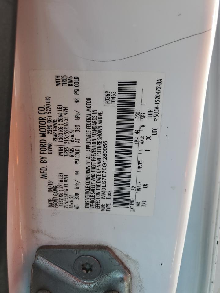 NM0LS7E70G1280056 2016 Ford Transit Connect Xl