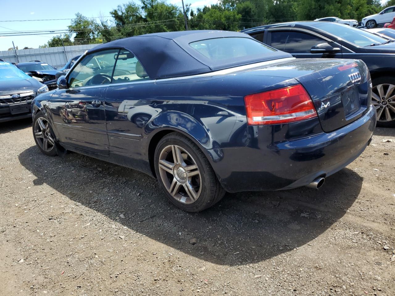 2008 Audi A4 2.0T Cabriolet Quattro VIN: WAUDF48H88K007048 Lot: 67025374