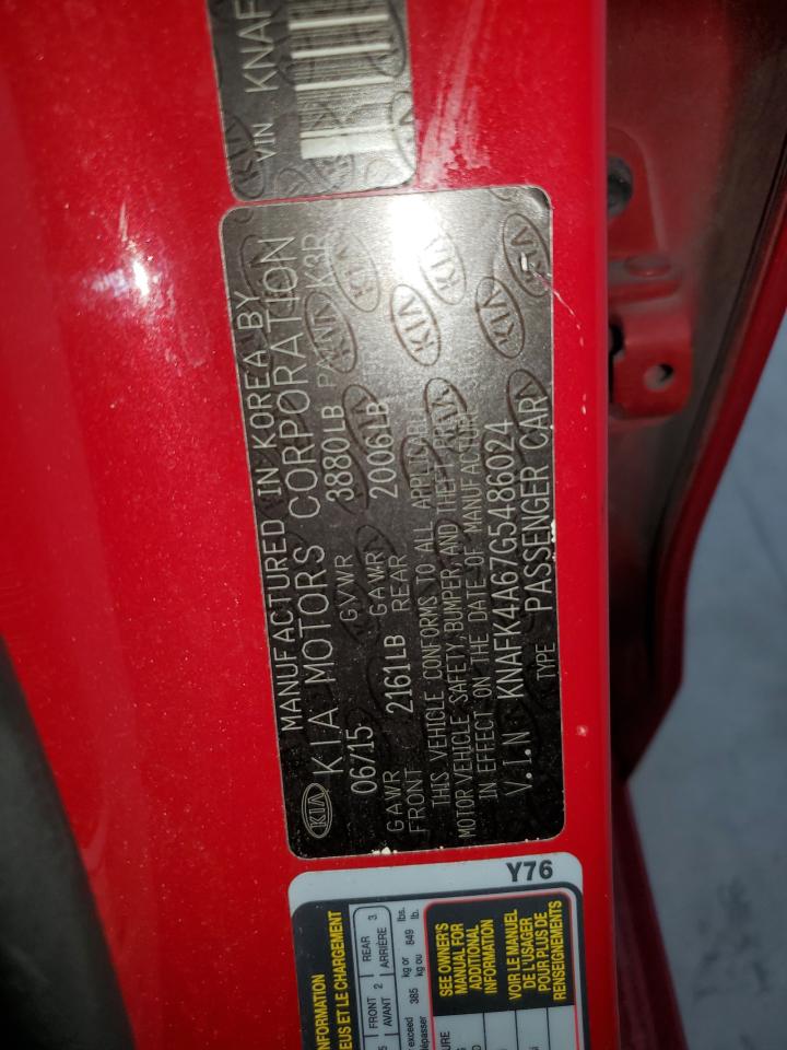 2016 Kia Forte Lx VIN: KNAFK4A67G5486024 Lot: 64199304