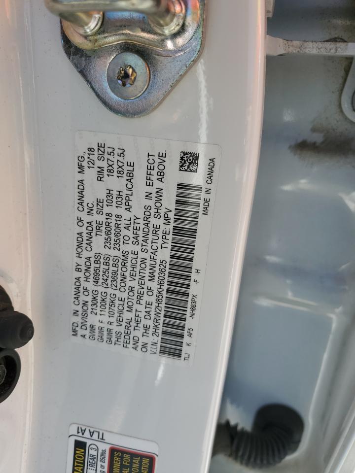 2HKRW2H85KH603625 2019 Honda Cr-V Exl