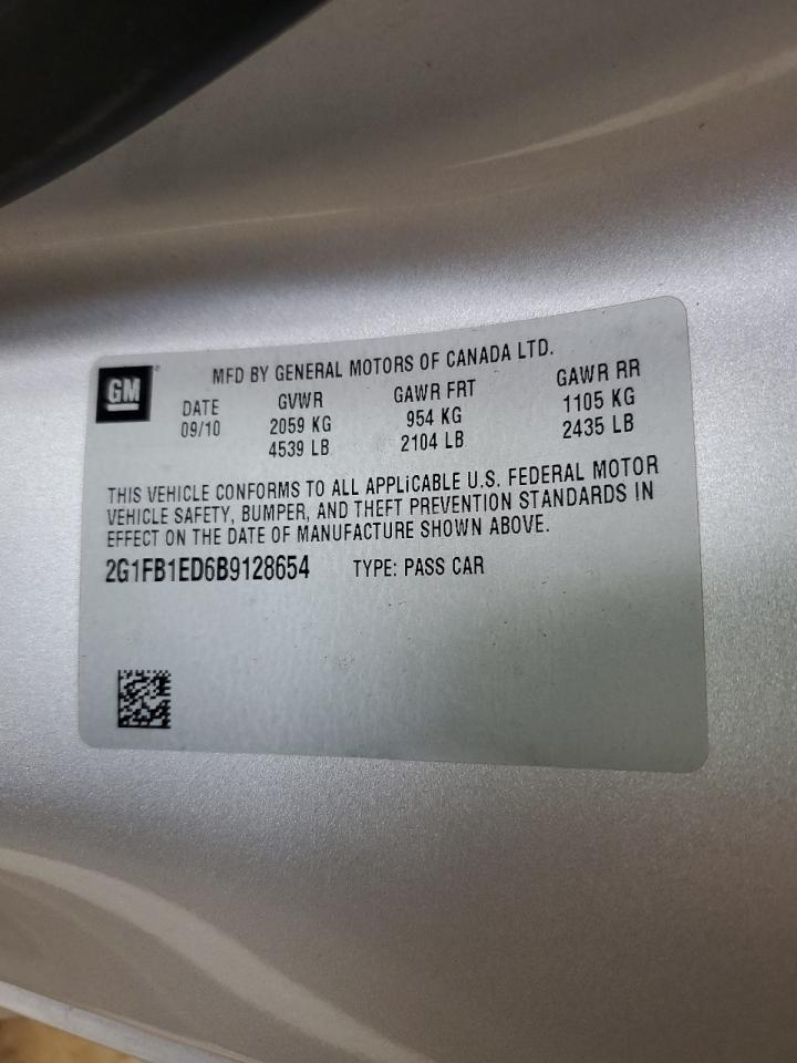 2011 Chevrolet Camaro Lt VIN: 2G1FB1ED6B9128654 Lot: 70323015