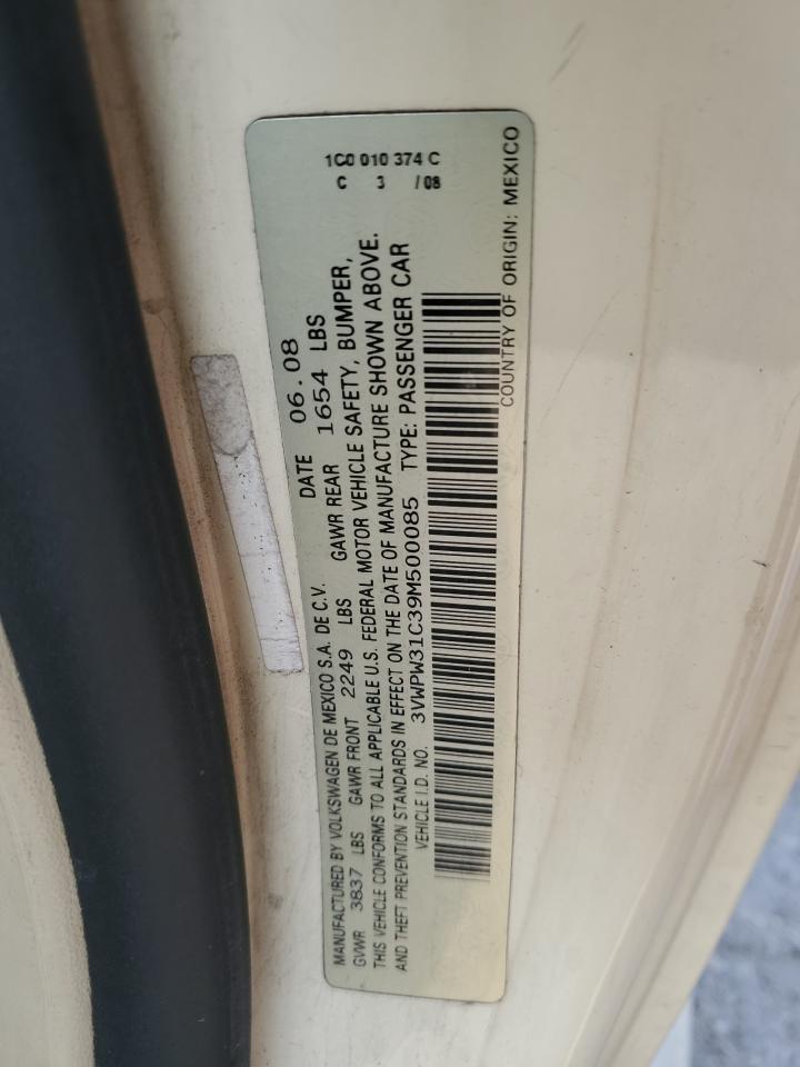 2009 Volkswagen New Beetle S VIN: 3VWPW31C39M500085 Lot: 70390395