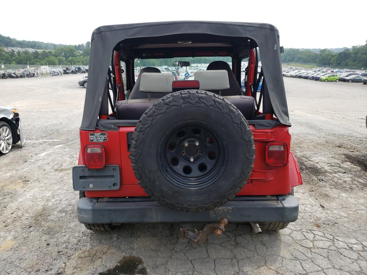 1998 Jeep Wrangler / Tj Se VIN: 1J4FY29P0WP803707 Lot: 67549015