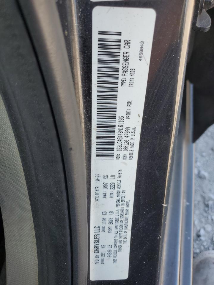 2008 Dodge Avenger Se VIN: 1B3LC46K48N161195 Lot: 71019555