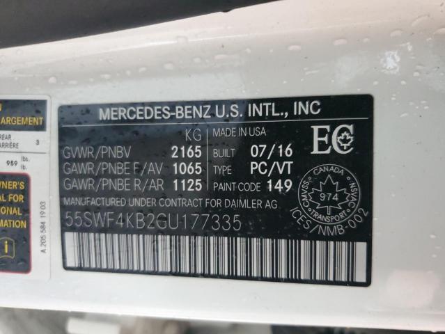 2016 MERCEDES-BENZ C 300 4MATIC  