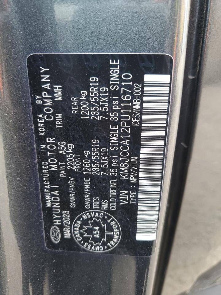 KM8JCCA12PU116710 2023 Hyundai Tucson Luxury