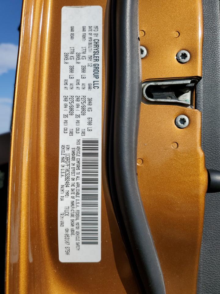 2012 Dodge Ram 1500 St VIN: 1C6RD7FT0CS282484 Lot: 70900705