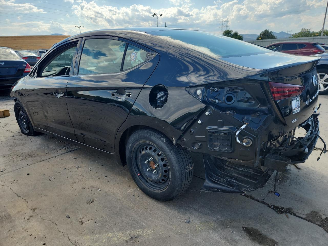 2019 Hyundai Elantra Se black null gas KMHD74LF9KU778258 photo #3