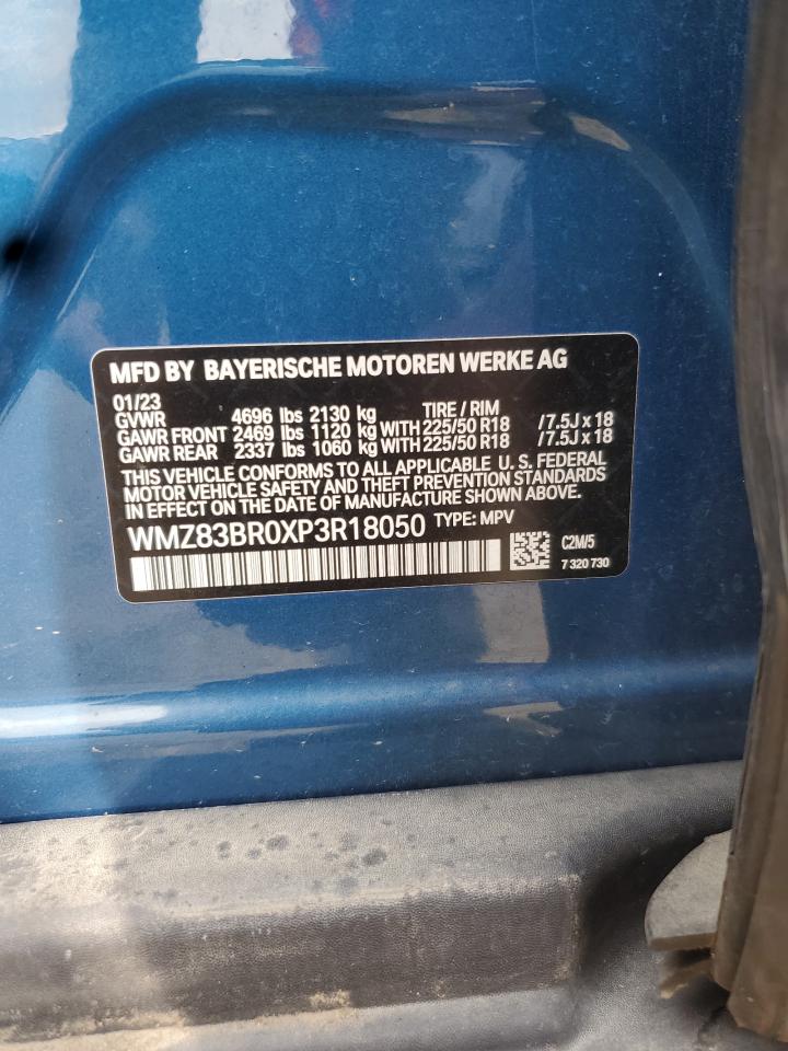 2023 Mini Cooper S Countryman All4 VIN: WMZ83BR0XP3R18050 Lot: 67206375