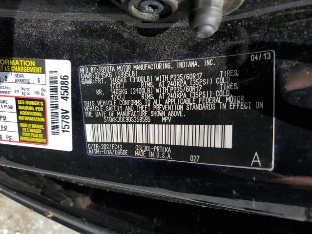 2013 TOYOTA SIENNA LE  