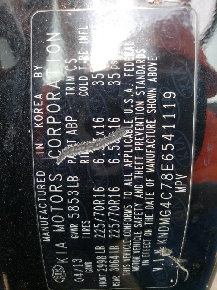 2014 Kia Sedona Lx VIN: KNDMG4C78E6541119 Lot: 67860935