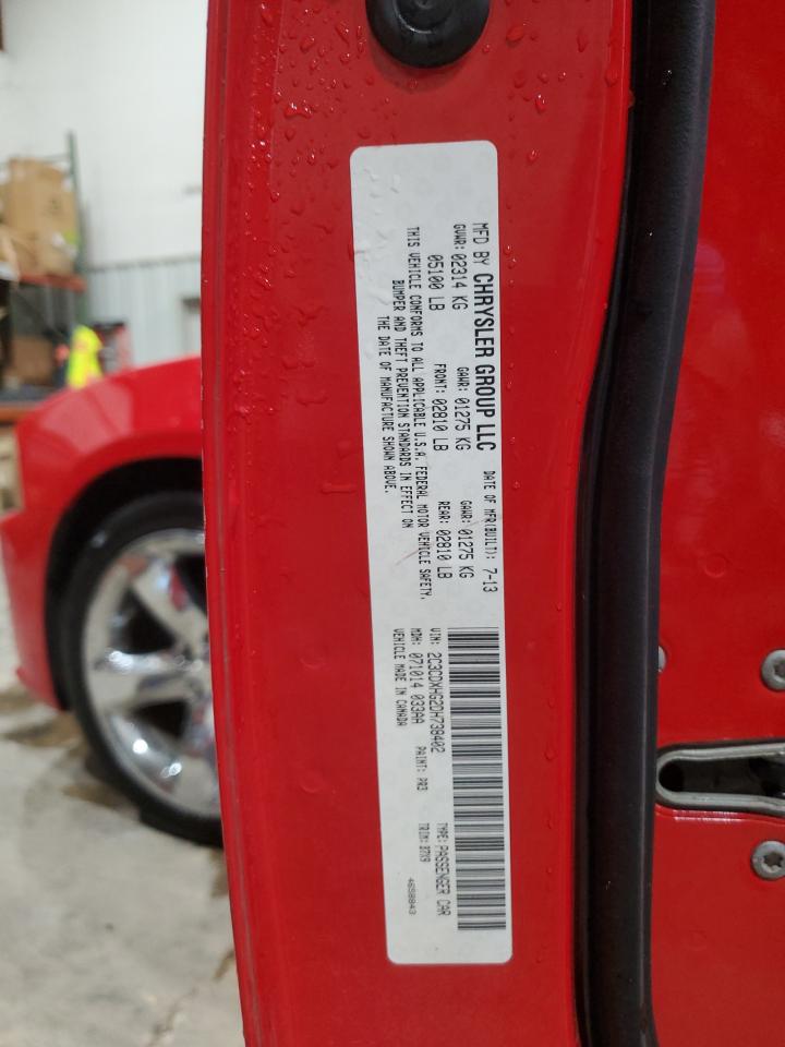 2013 Dodge Charger Sxt VIN: 2C3CDXHG2DH738402 Lot: 68526325