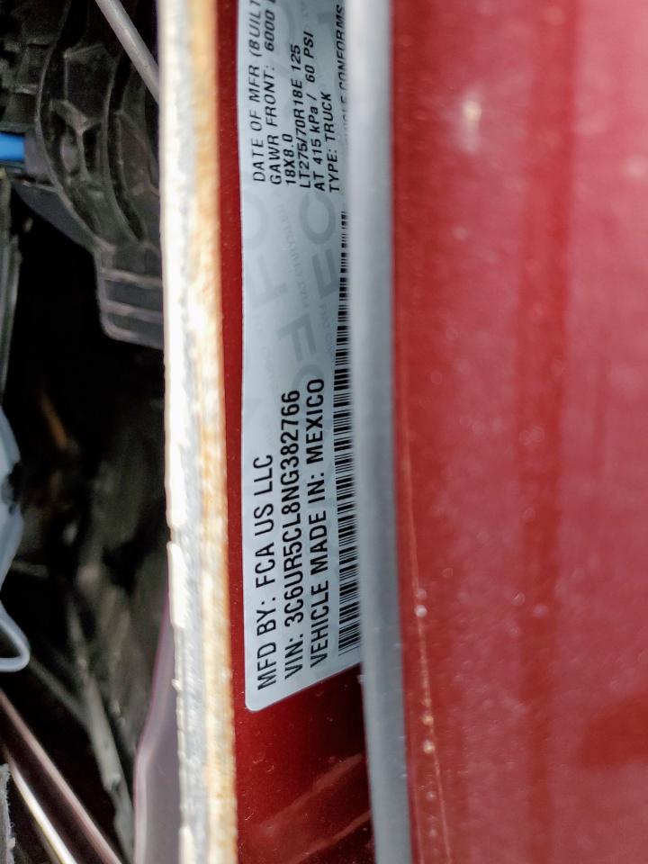 2022 Ram 2500 Tradesman VIN: 3C6UR5CL8NG382766 Lot: 70563025