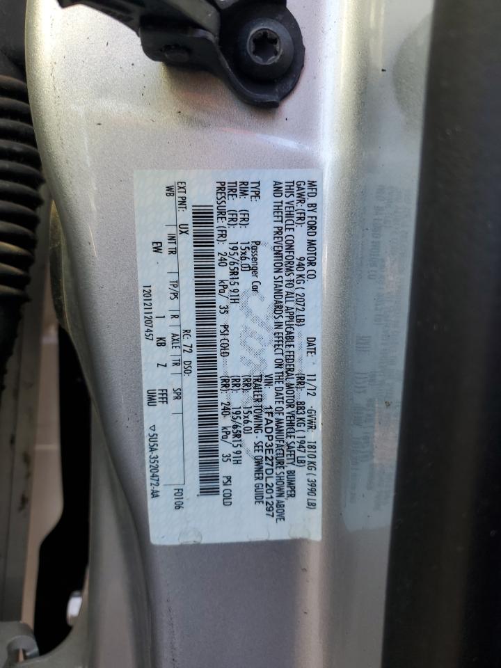 2013 Ford Focus S VIN: 1FADP3E27DL201297 Lot: 66383735