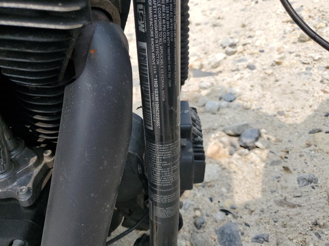 2017 Harley-Davidson Fxdb Dyna Street Bob VIN: 1HD1GXM10HC323565 Lot: 67443635