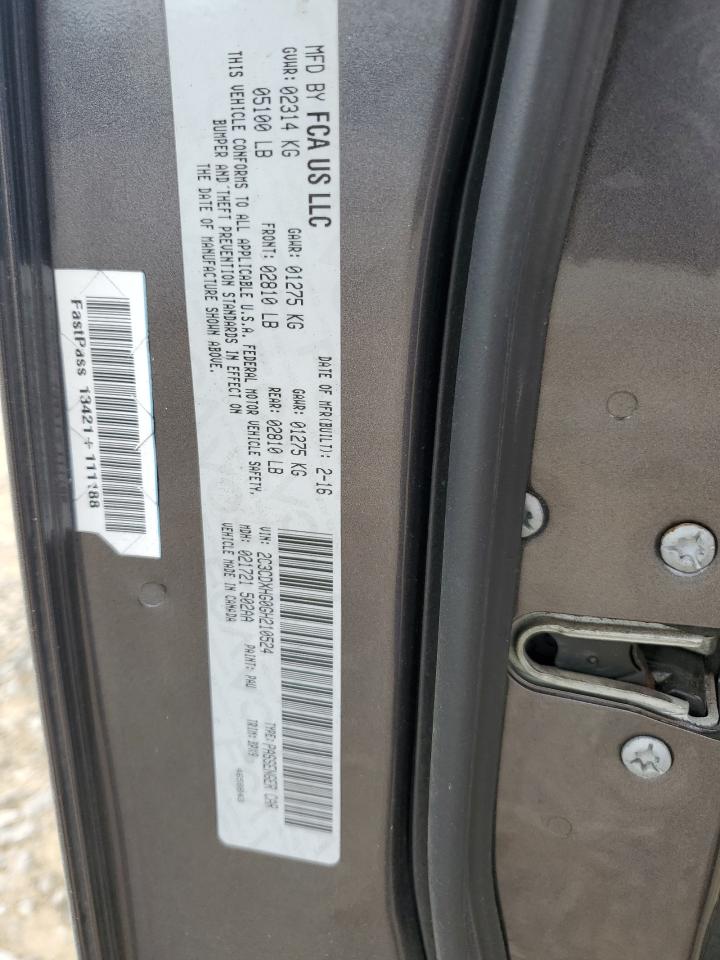 2016 Dodge Charger Sxt VIN: 2C3CDXHG0GH210524 Lot: 70175235