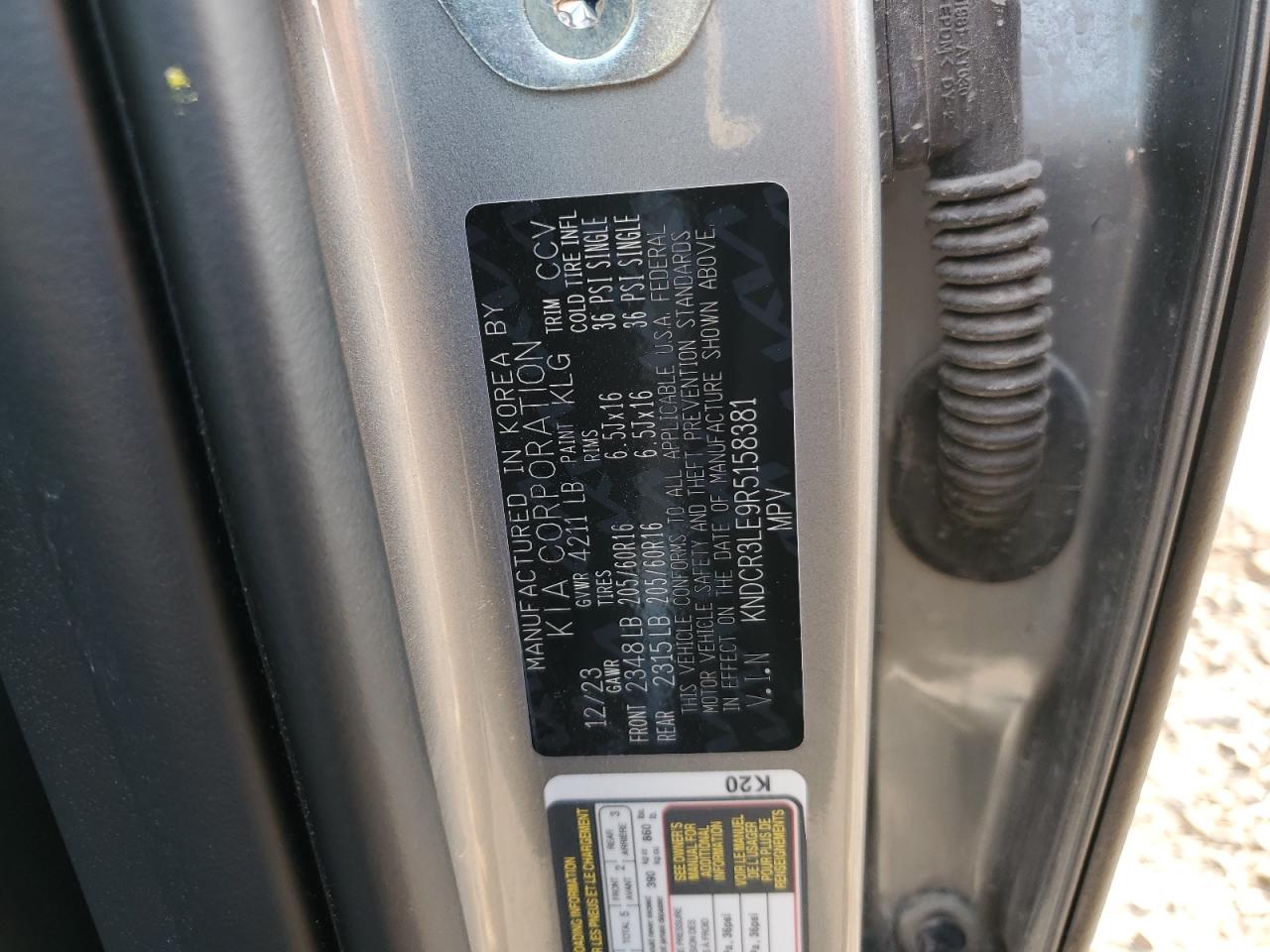 2024 Kia Niro Ex VIN: KNDCR3LE9R5158381 Lot: 66999415