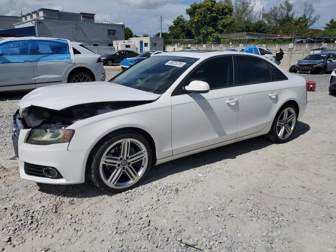 2010 Audi A4 Premium white null gas WAUBFAFL2AN036790 photo #1