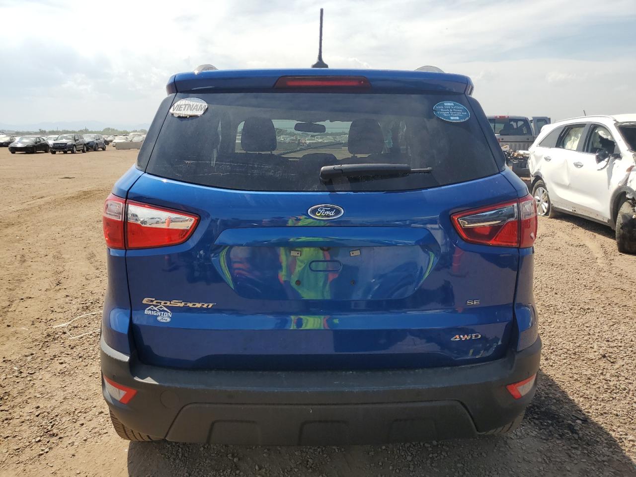 2021 Ford Ecosport Se VIN: MAJ6S3GL3MC441296 Lot: 84545925