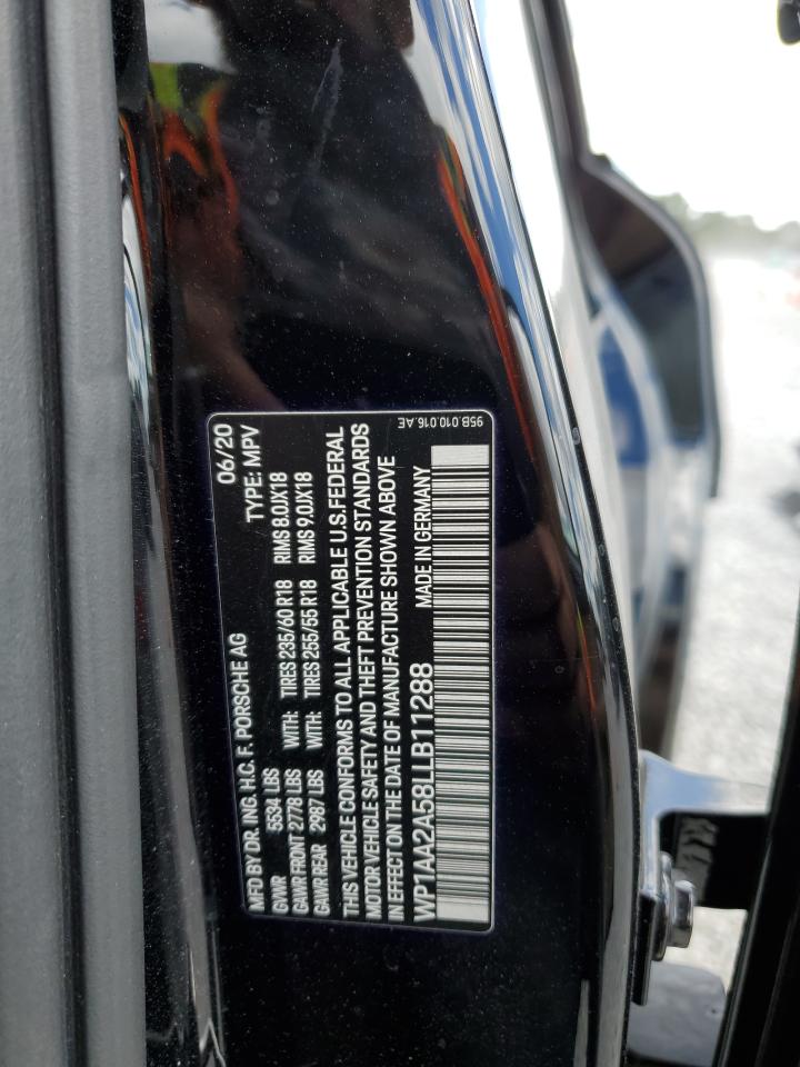 2020 Porsche Macan VIN: WP1AA2A58LLB11288 Lot: 69943305