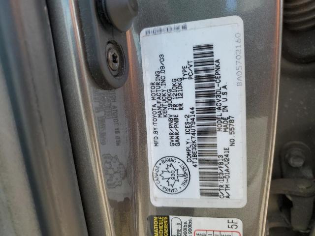 2004 TOYOTA CAMRY LE  
