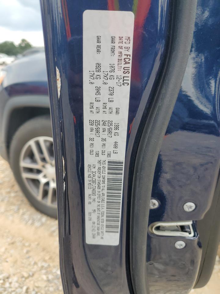 2018 Jeep Compass Latitude VIN: 3C4NJCBB7JT248303 Lot: 70492495