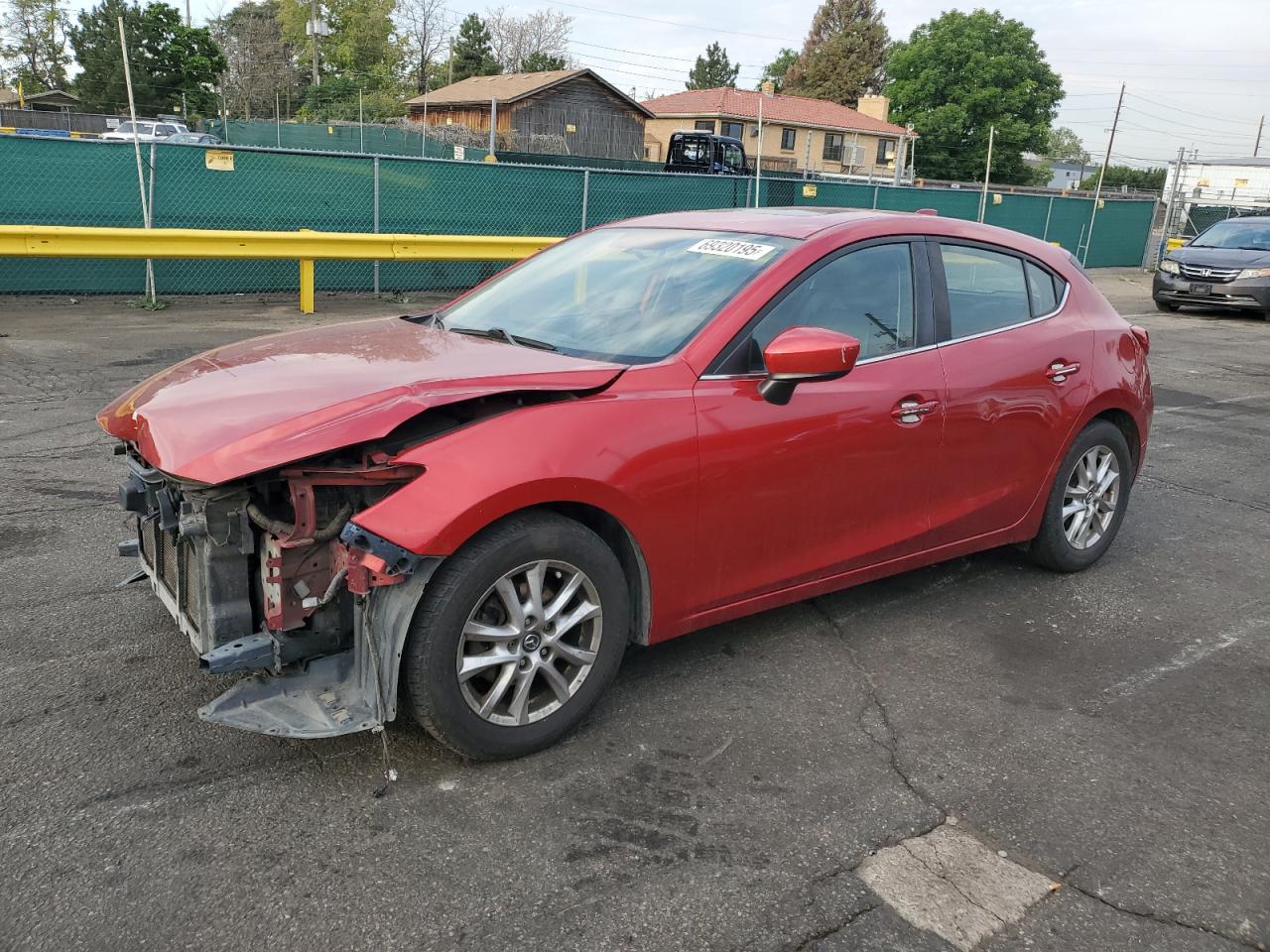 2015 Mazda 3 Grand Touring red hatchback gas JM1BM1M73F1233836 photo #1