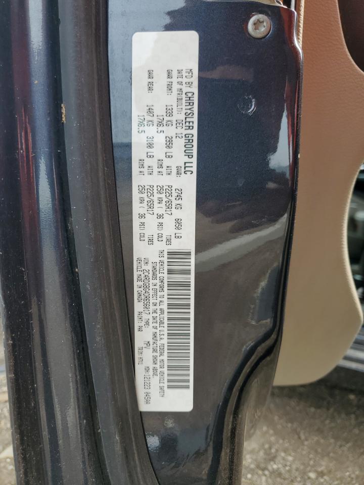 2013 Dodge Grand Caravan Se VIN: 2C4RDGBG4DR656017 Lot: 67591405