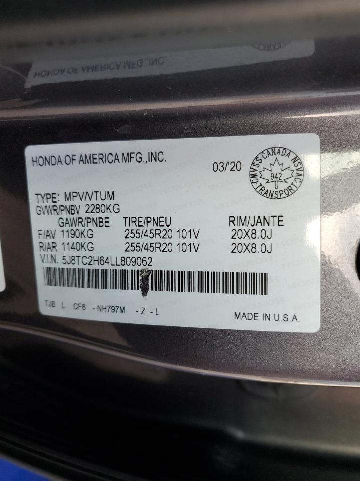 2020 Acura Rdx A-Spec VIN: 5J8TC2H64LL809062 Lot: 69805565
