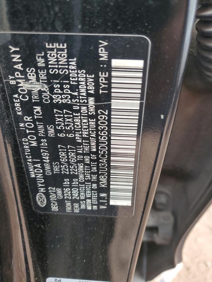 2013 Hyundai Tucson Gls VIN: KM8JU3AC5DU663092 Lot: 68309155